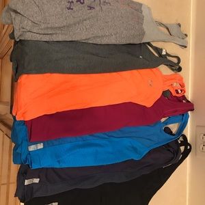 Bundle of 6 under armour racer back shirts